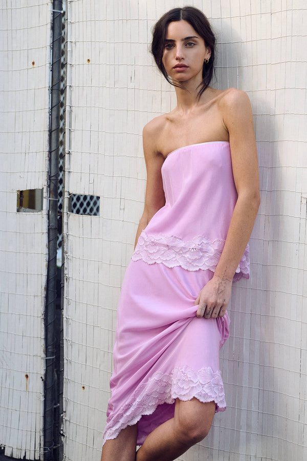 Marina Silk Midi Skirt
