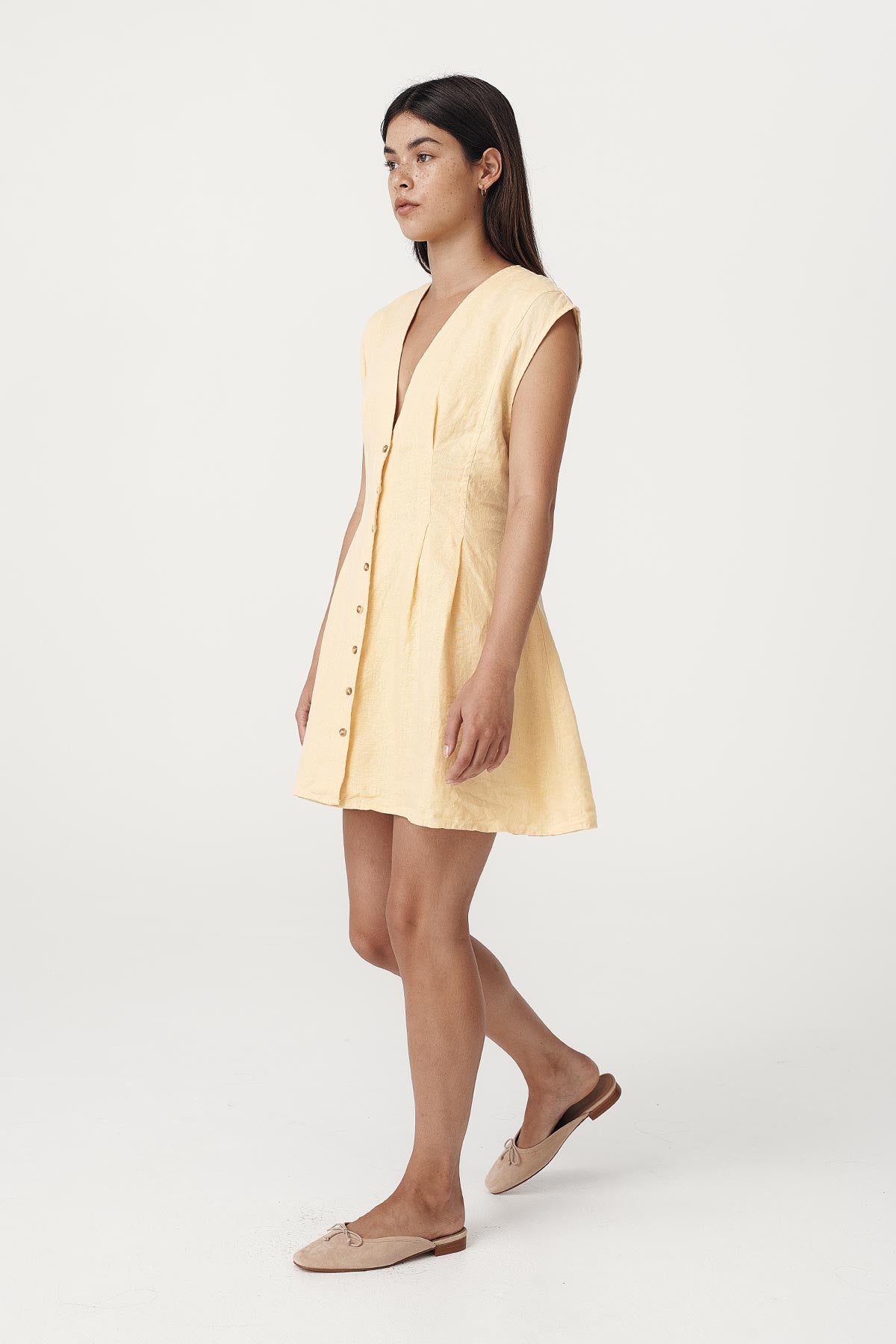 Mira Linen Mini Dress