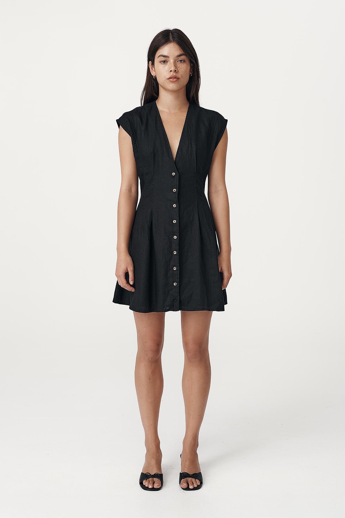 Mira Linen Mini Dress