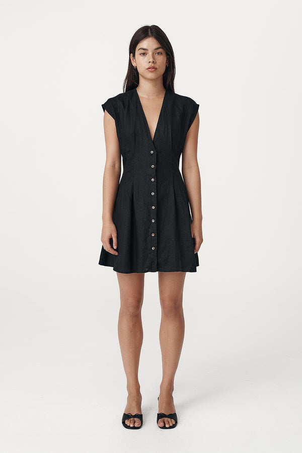 Mira Linen Mini Dress
