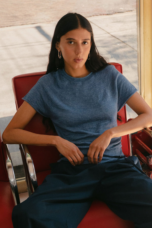 Poet Linen Knit Top