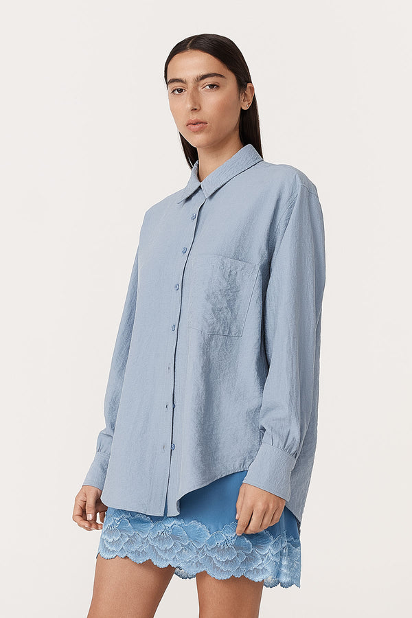 Ramona Silk Long Sleeve Shirt