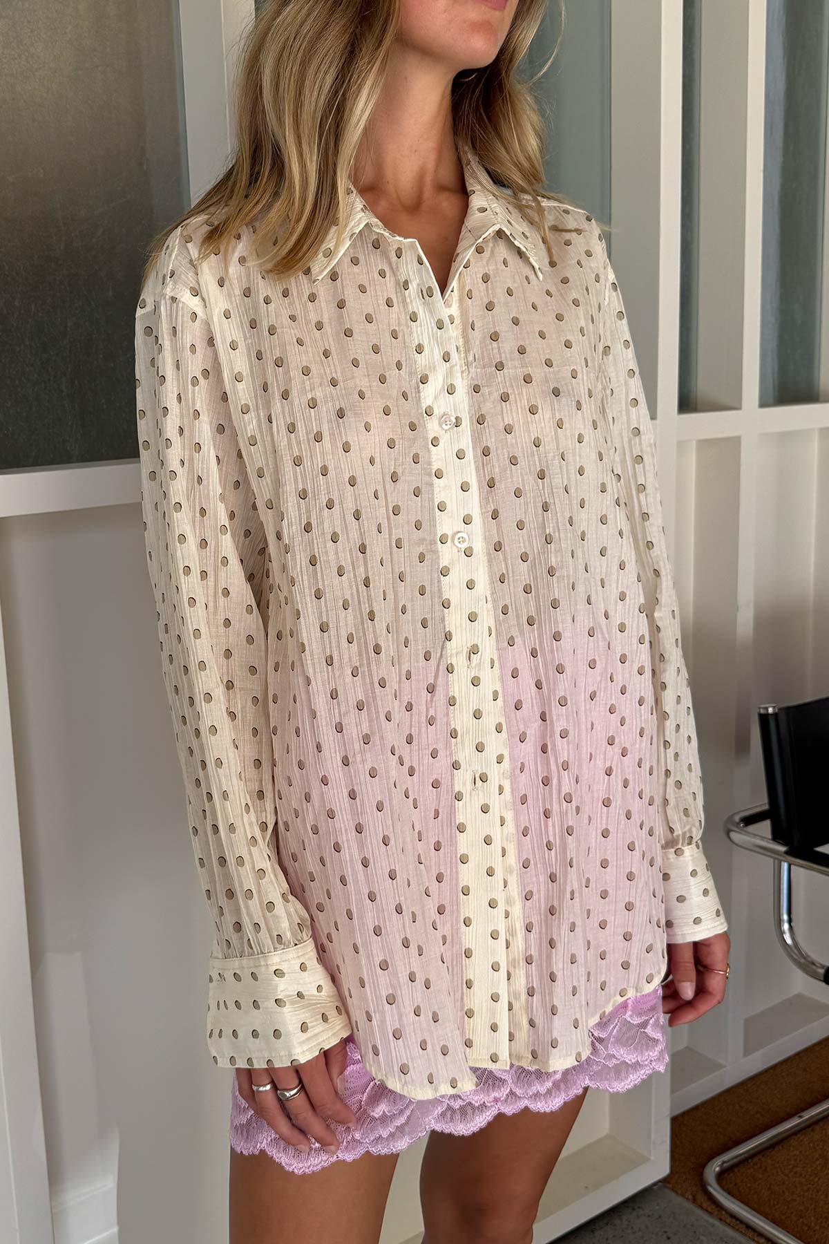 Ramona Silk Long Sleeve Shirt