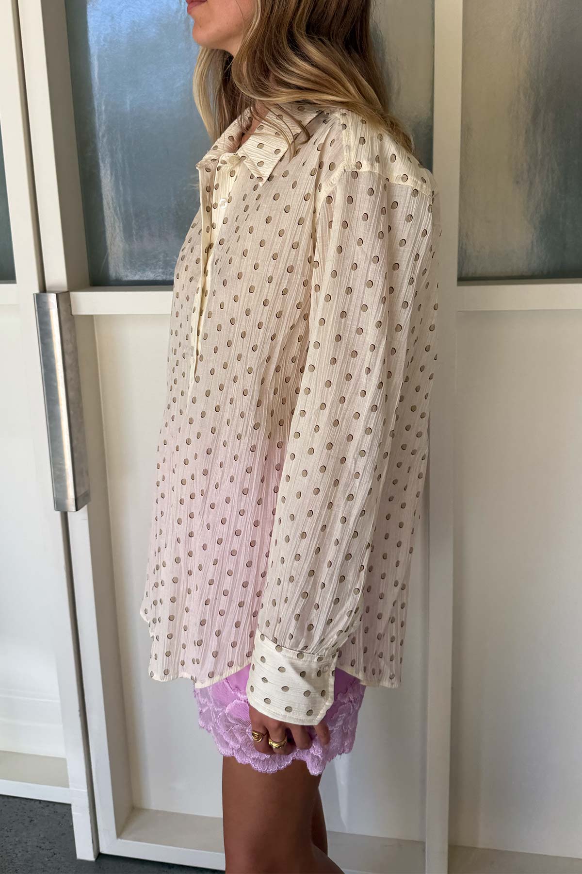 Ramona Silk Long Sleeve Shirt