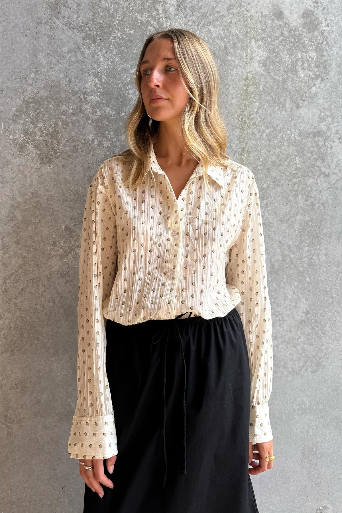 Ramona Silk Long Sleeve Shirt