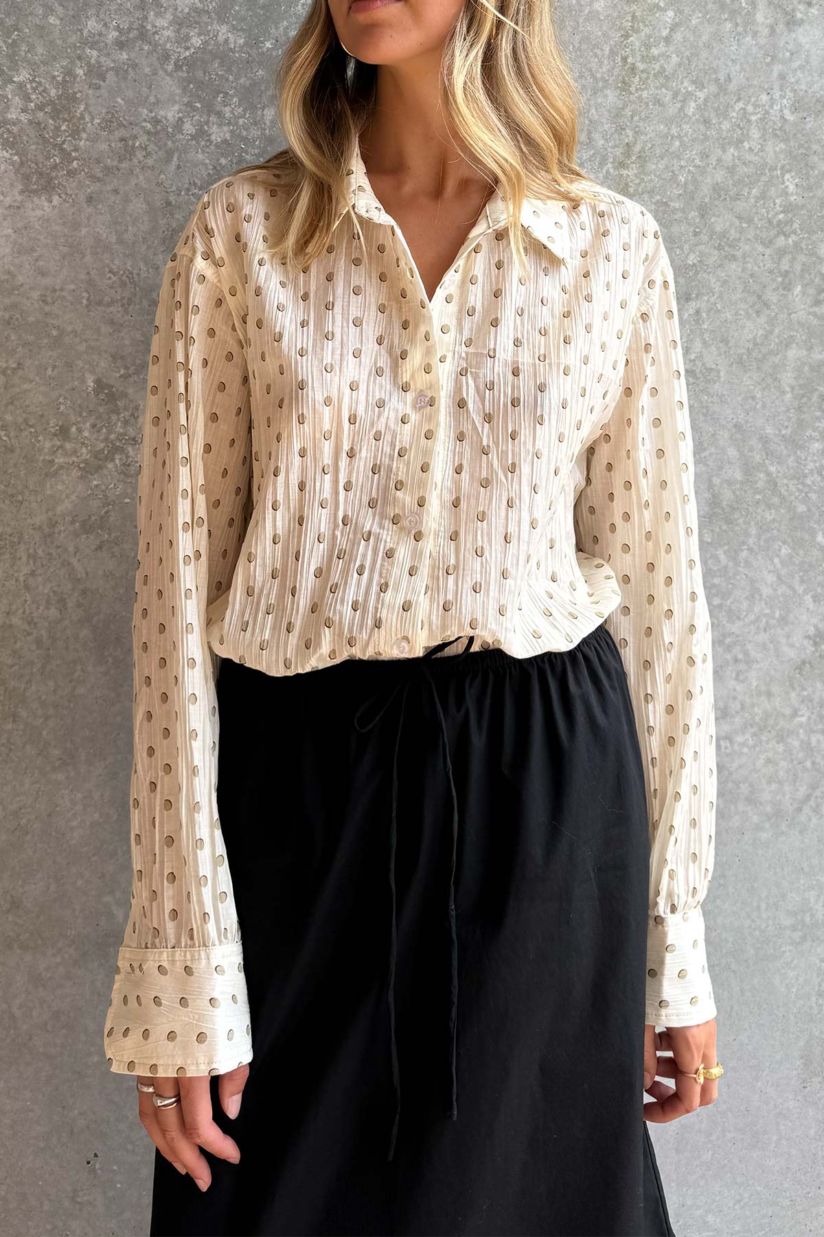 Ramona Silk Long Sleeve Shirt