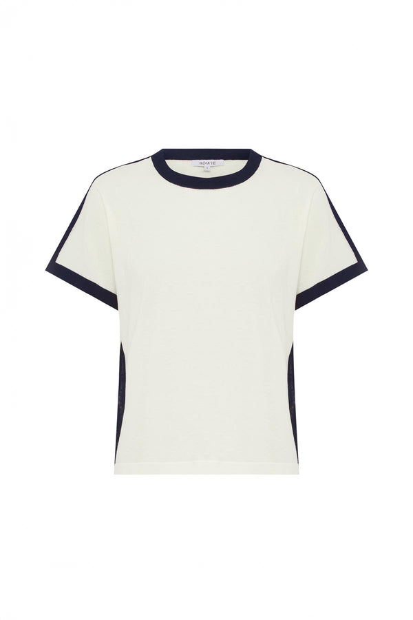 Rania Contrast Knit Tee