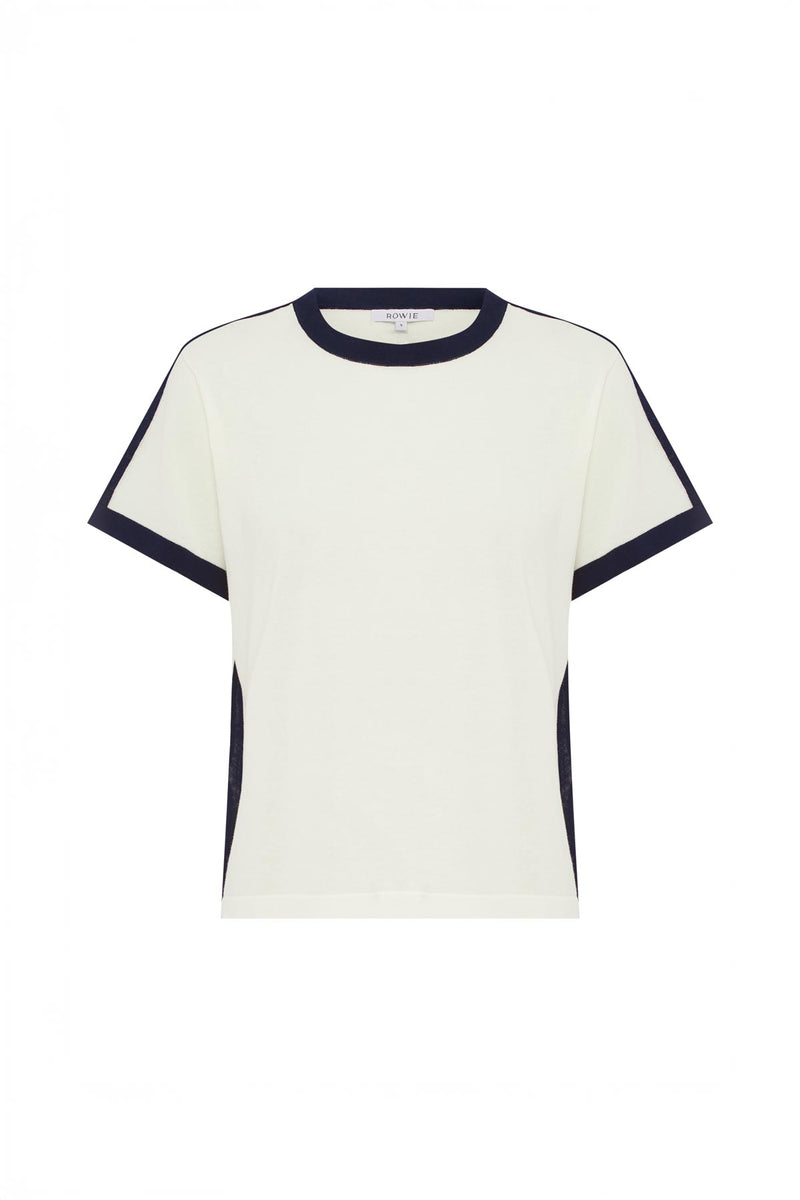 Rania Contrast Knit Tee