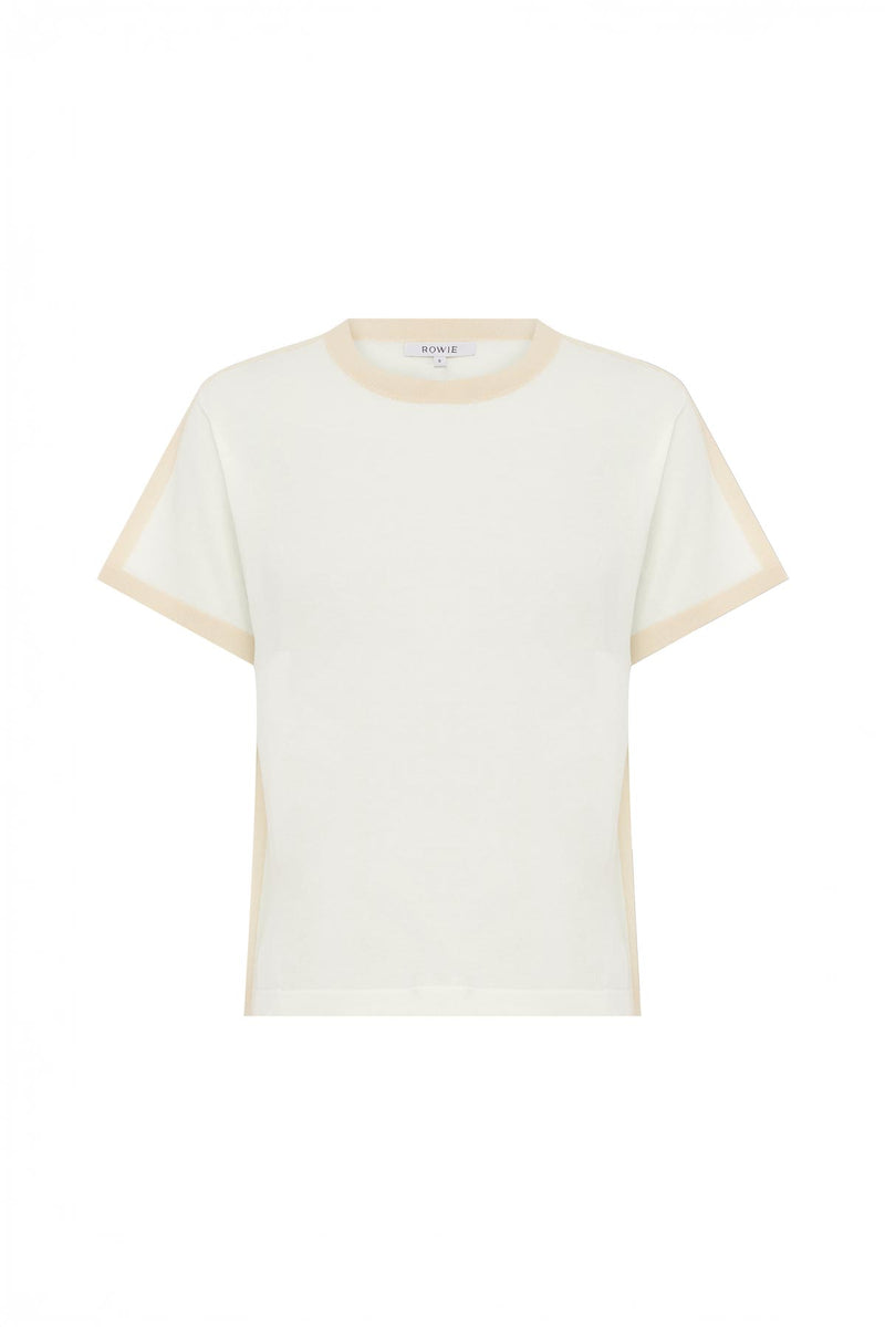 Rania Contrast Knit Tee