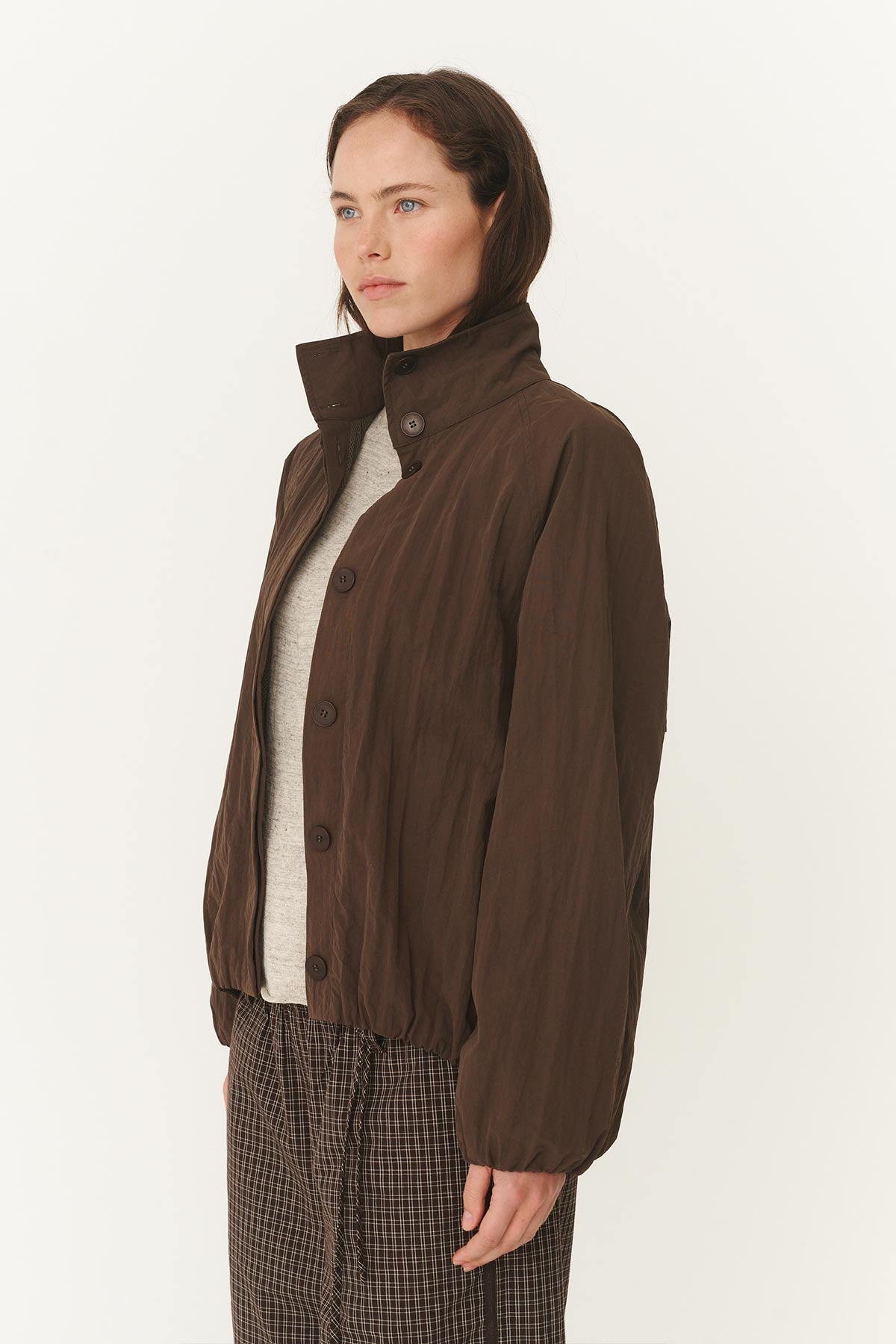 Soren Funnel Neck Bomber Jacket