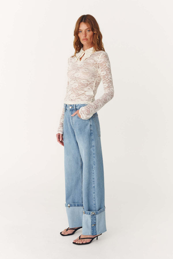 Walter Cuffed Straight Jeans