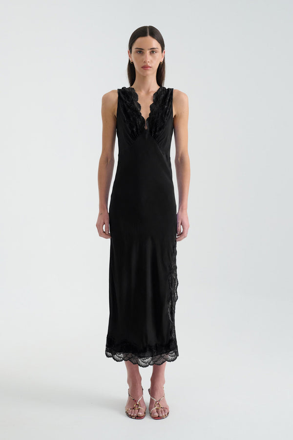 Annie Silk Midi Dress