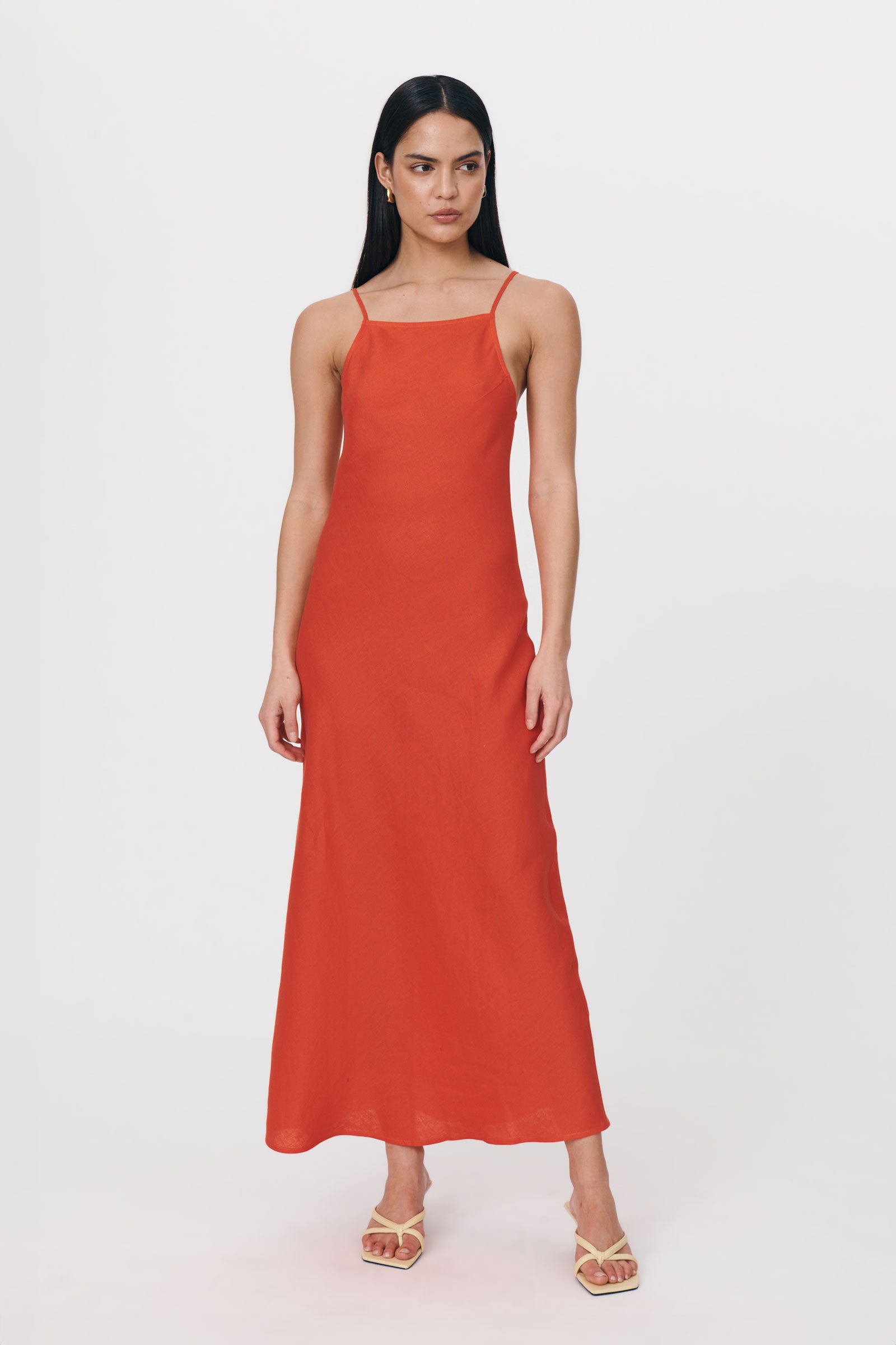 Trina Linen Slip Dress