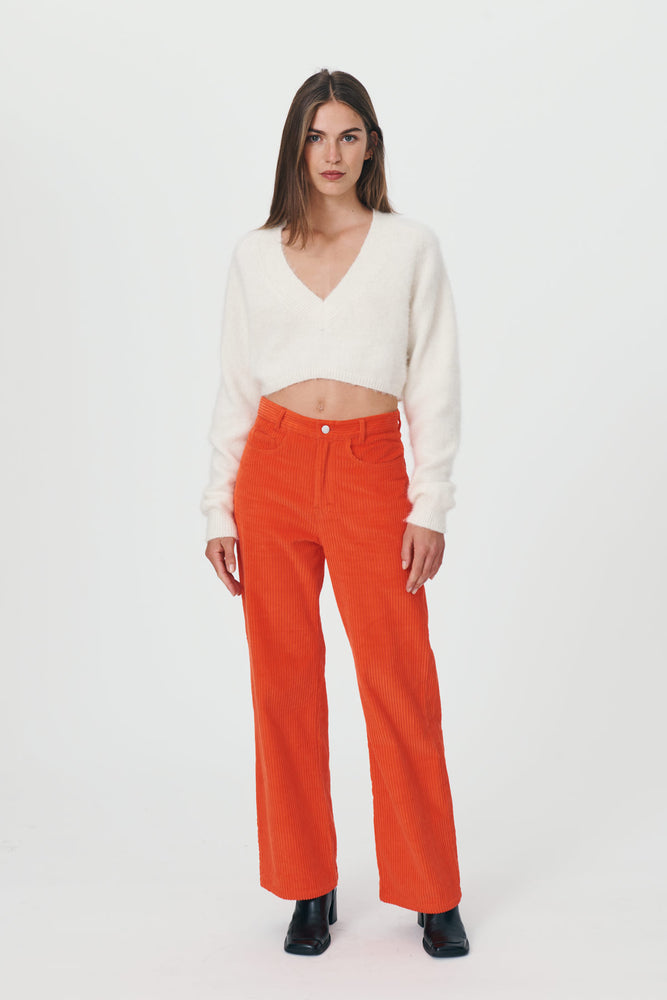 Mario Cord Jeans Spicy Orange