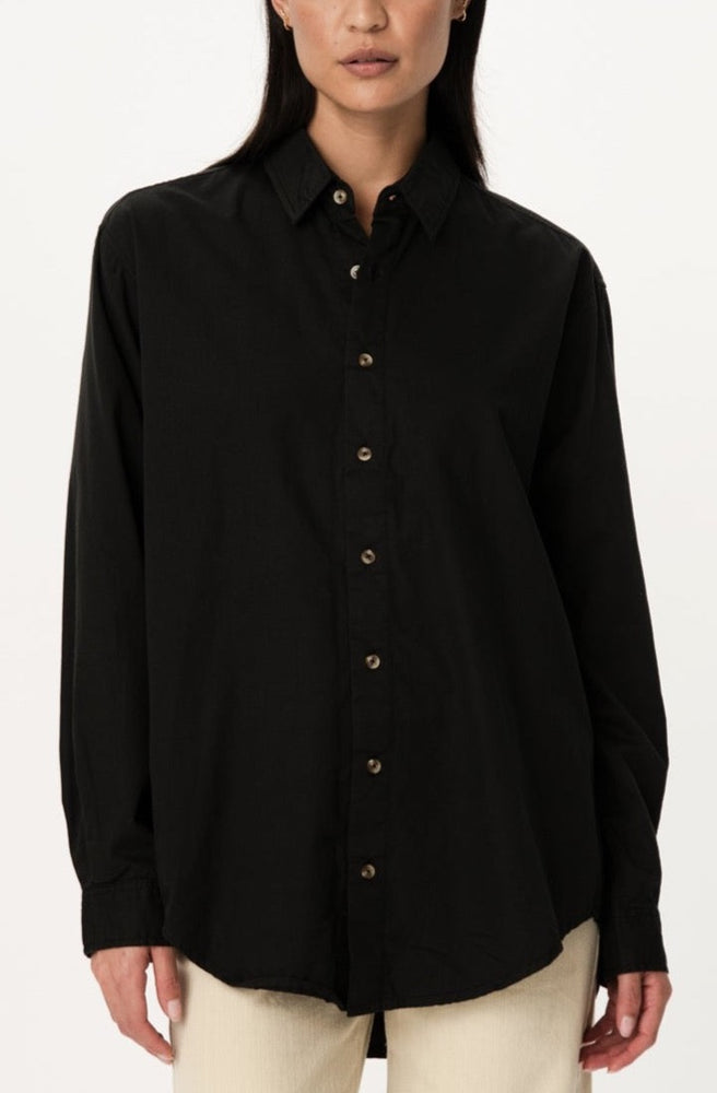 Kaine Organic Long Sleeve Shirt Vintage Black