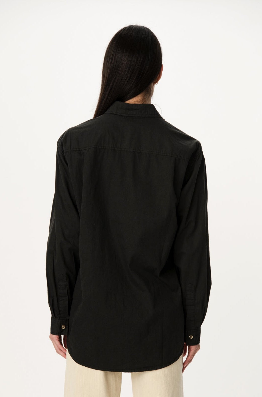 Kaine Organic Long Sleeve Shirt Vintage Black