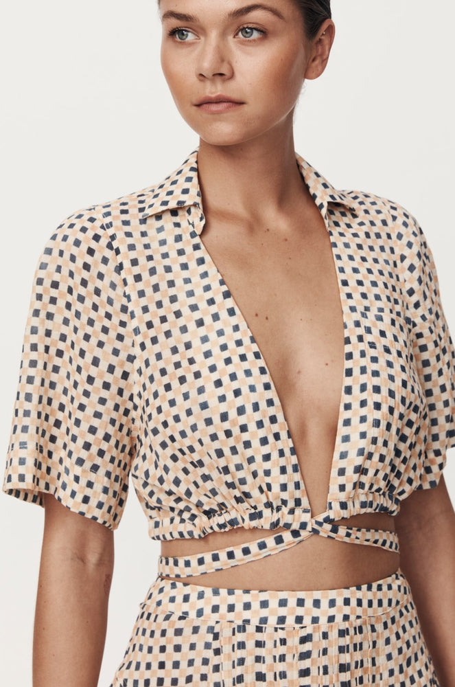 Bonny Organic Wrap Shirt Jasper