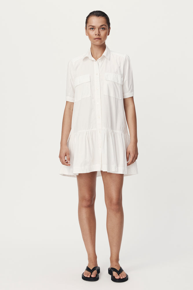 Joni Organic Dress Bone