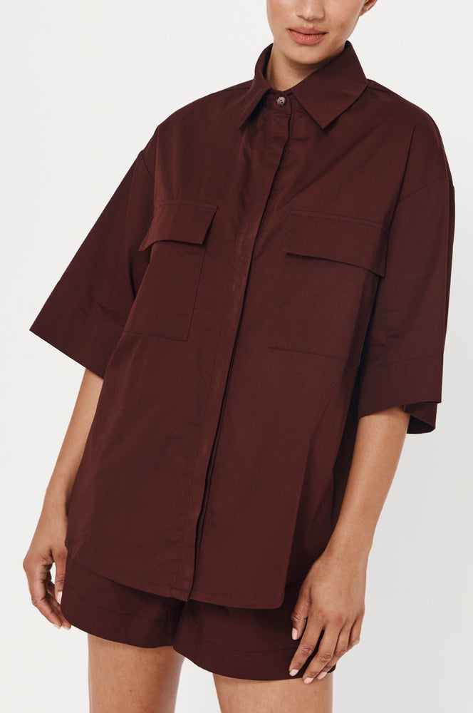 Jordy Organic Shirt Cocoa