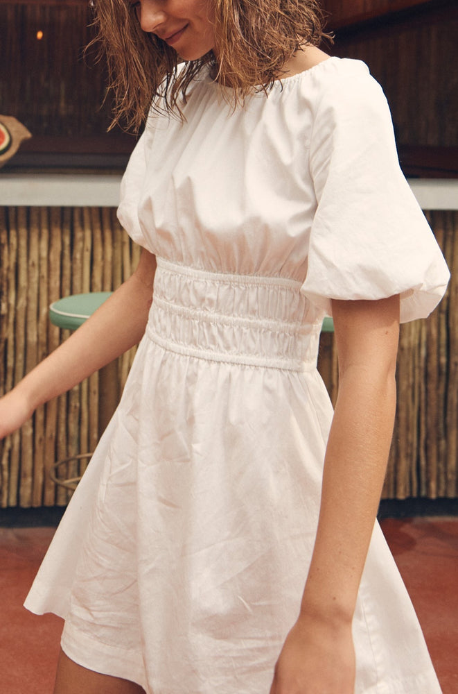 Ari Organic Mini Dress Bone