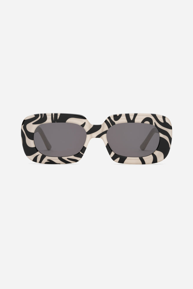 Snake Eyes Sunglasses Black Swirl